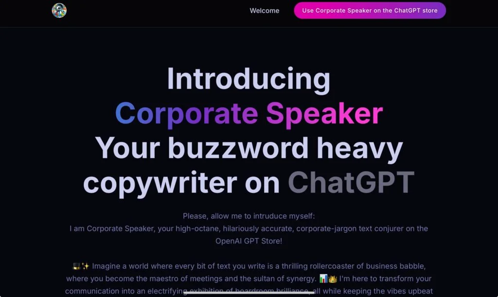 Corporate Speaker